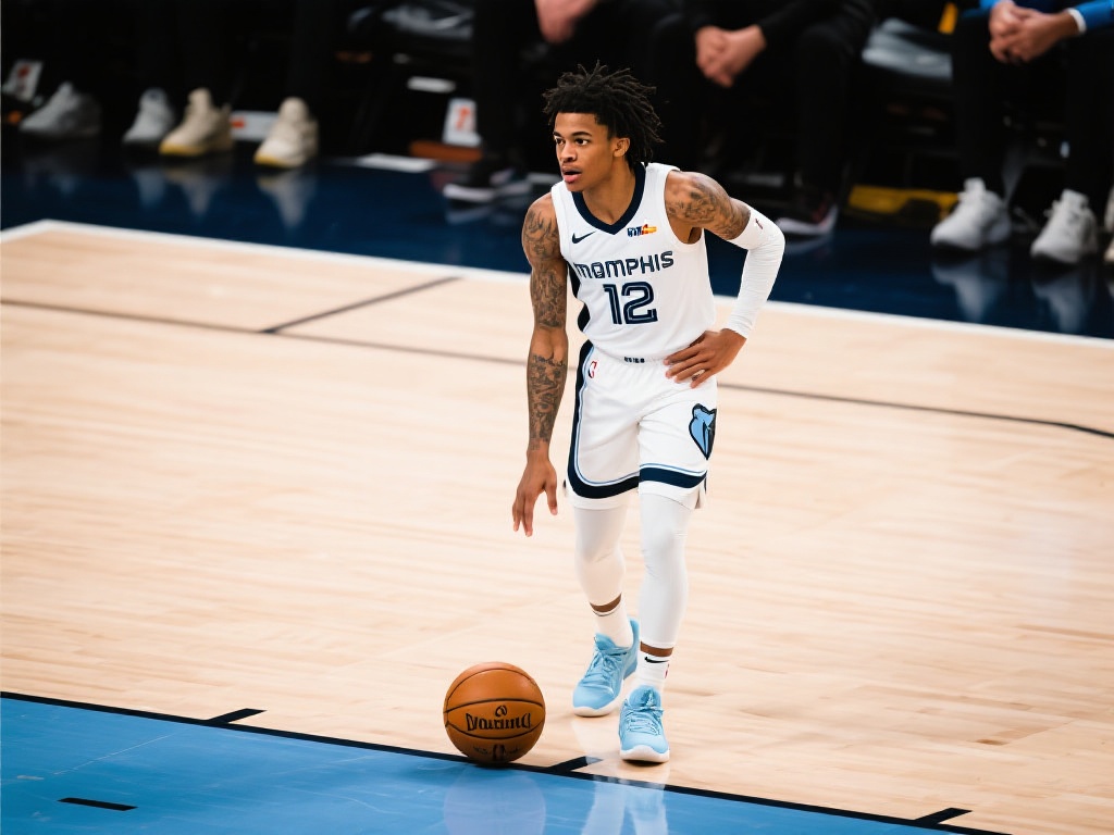 莫兰特陷低迷,首节仅7投1中惨遭反噬 作为一名备受期待的新生代球星,莫兰特的低